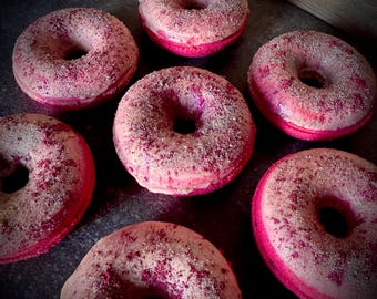 Christmas donut bath bomb