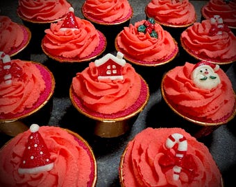 Christmas Cupcake Bath Bomb