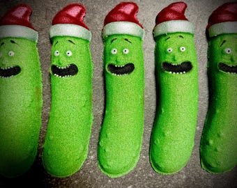 Bath bomb Christmas pickle