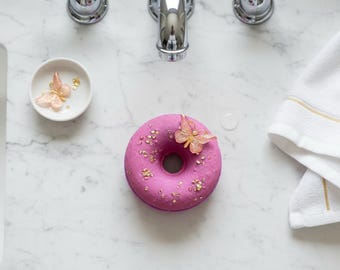 Bath bomb donut butterfly