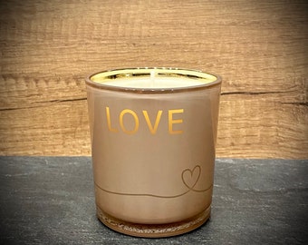 scented candle Love 100% soy wax