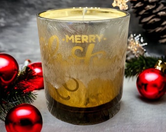 Merry Christmas candle