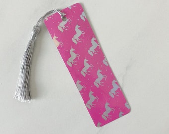 Silver Unicorn Bookmark | Bookworm | Reading | Book Lover | Gift