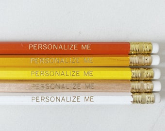 Personalized Pencils Set | Custom Name, Student Gift