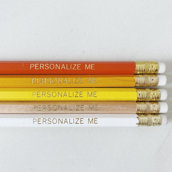 Sunny | Custom Personalized Pencils | Set of 5 | Mix & Match |Birthday Gift Student And Kids Gift