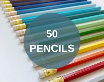 Personnalisé 50 crayons personnalisés commande en gros promotionnel