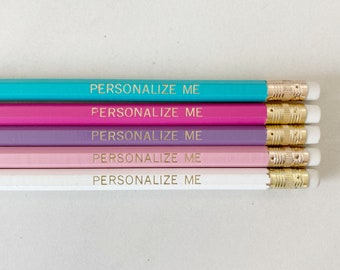 Unicorn | Custom Personalized Pencils | Personalized Teacher Student Homeschooling Gift