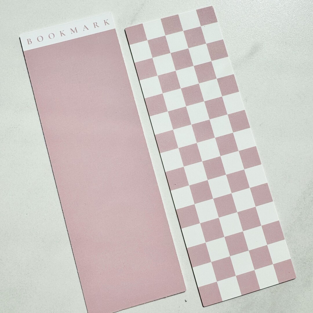 Checkered and Solid Bookmark Set | Reading | Book Lover - Etsy