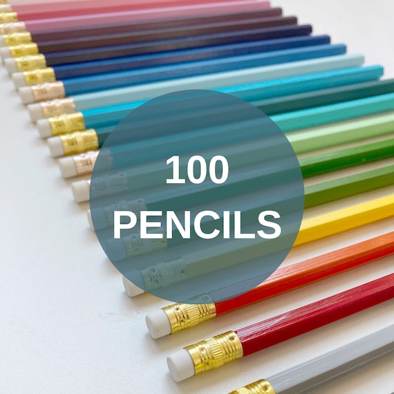 Custom 100 Personalized Pencils Bulk Order Promotional 