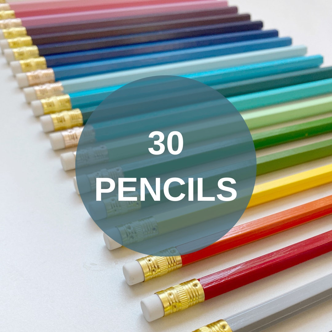 Custom 30 Personalized Pencils Bulk Order Custom Pencils Promotional Business Gifts Save the