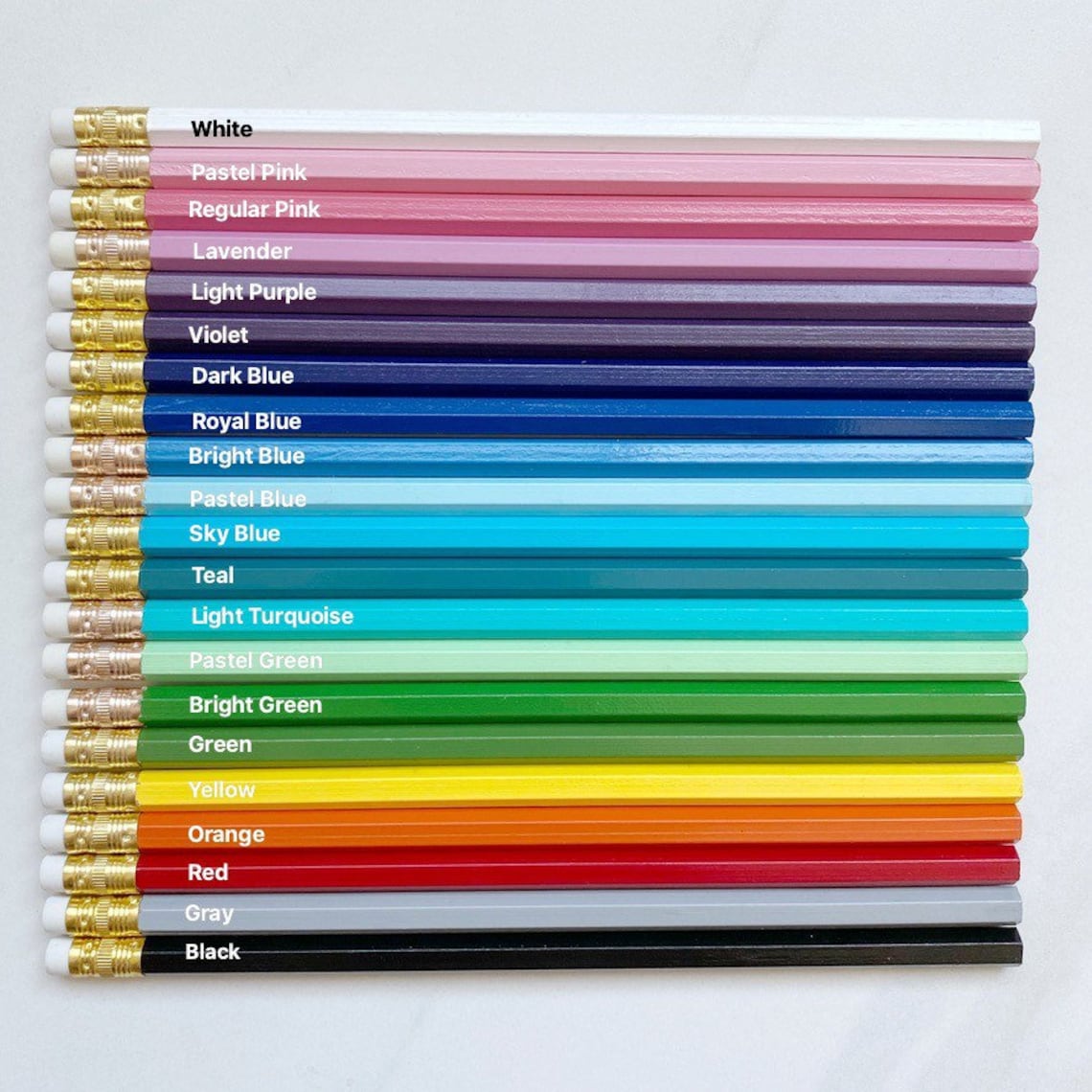 Custom 30 Personalized Pencils Bulk Order Custom Pencils Etsy