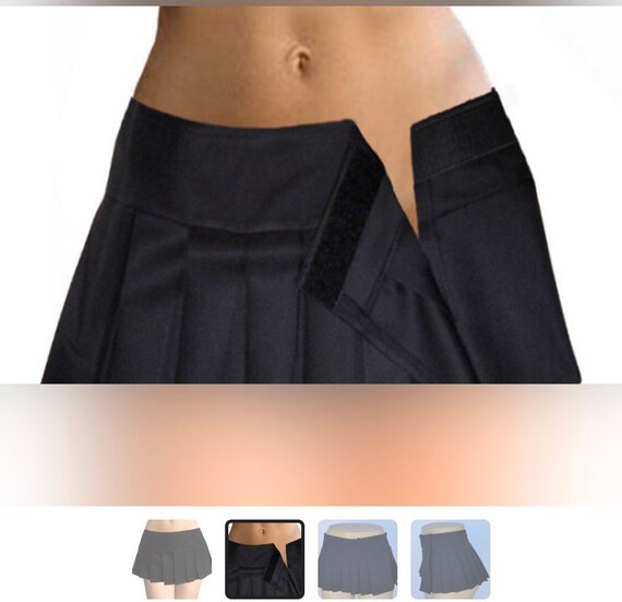 plus size pleated micro mini skirt