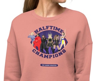 Halftime Champions Crop Sweatshirt - Madonna Rihanna Katy Perry & More!