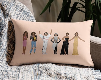 Whitney Houston Eras Pillow - Fan Art Nippy Illustration