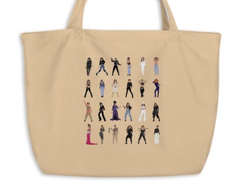 Janet Jackson Illustrated organic tote bag