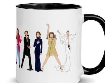 Céline Dion Mug - Illustrated Minimalist French Canadian Icon - Celine Fan Gift