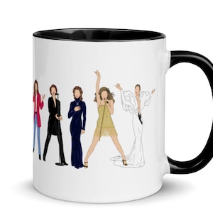 Céline Dion Mug - Illustrated Minimalist French Canadian Icon - Celine Fan Gift