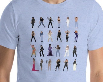 Janet Jackson Illustrated Short-sleeve unisex t-shirt