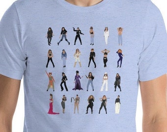 Janet Jackson Illustrated Short-sleeve unisex t-shirt