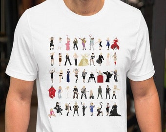 Madonna Illustrated Short-Sleeve Unisex T-Shirt, Icon Pop Art, Celebration Tour -  Queen of Pop Madge Madame X - Feminist LGBT Icon