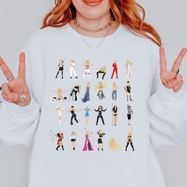 Britney Spears Illustrated Unisex Sweatshirt #FreeBritney Godney Britney Fan Gift Music Pop Art