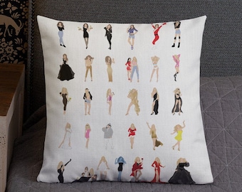Mariah Carey Illustrated Pillow MC30 Pop Art  Girl Power Gift, Minimalist Art