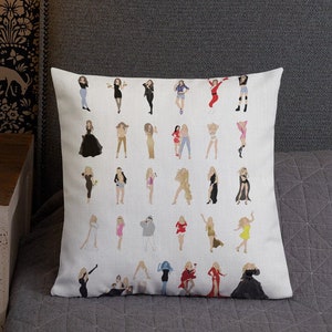 Mariah Carey Illustrated Pillow MC30 Pop Art  Girl Power Gift, Minimalist Art