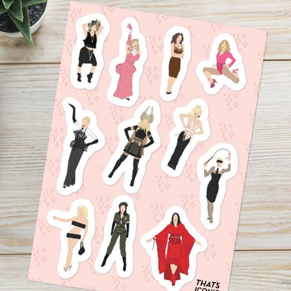 Madonna Sticker sheet - Madge Queen of Pop Fan Gift Madame X Vogue