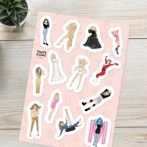 Mariah Carey Sticker Sheet - Lambily Mariah Fan Gift Christmas Birthday