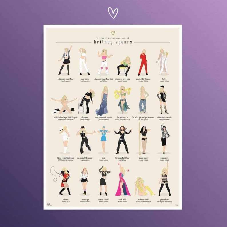 Britney Spears Illustrated Poster UPDATED  EXPANDED / Fun image 1