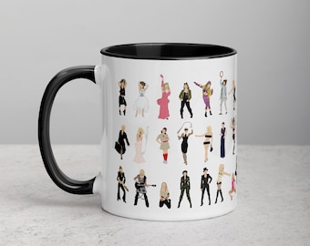 Madonna Illustrated Mug - Pop Art, Girl Power Gift, Minimalist Art -  Queen of Pop Celebration Tour Madame X - Feminist LGBT Icon Pride