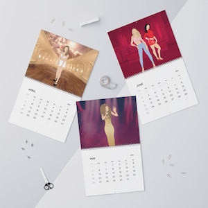 Mariah Carey 2024 Calendar - Illustrated Pop Art Queen of Christmas Lambily Fan Gift