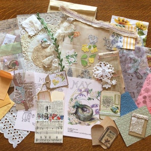 Updated! Over 100 Junk Journal/Scrapbook Embellishments Inspiration Pack