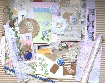 100+ Piece Ephemera Embellishment Pack: Junk Journal Scrapbook Supplies