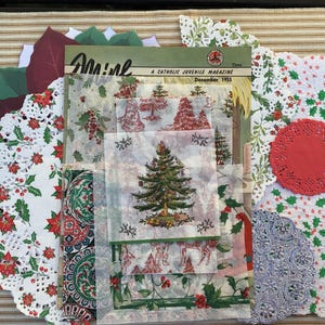 Junk Journal Christmas Ephemera and Embellishments image 9