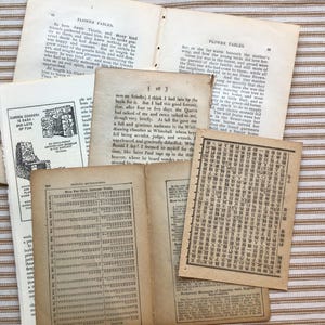 Pacchetto collage di carta neutra vintage e antica
