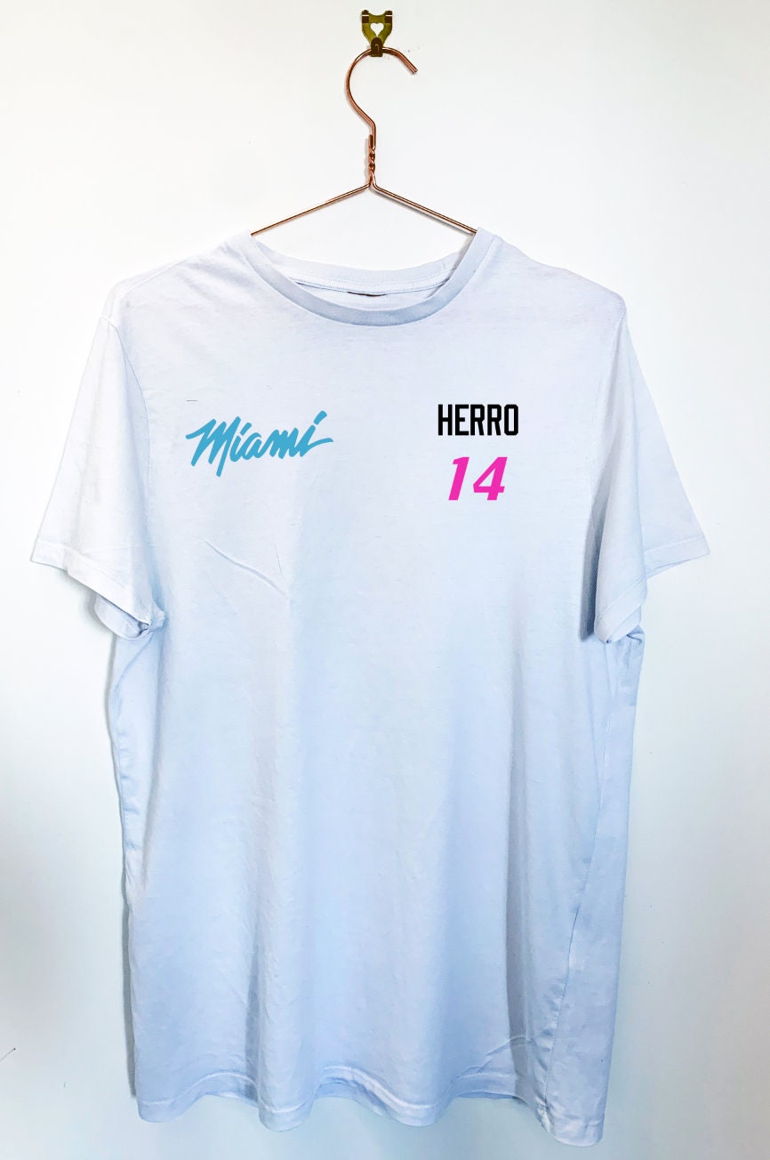 Miami Heat Miami Vice Thema Spieler Tee. NBAtShirt Wählen Etsy