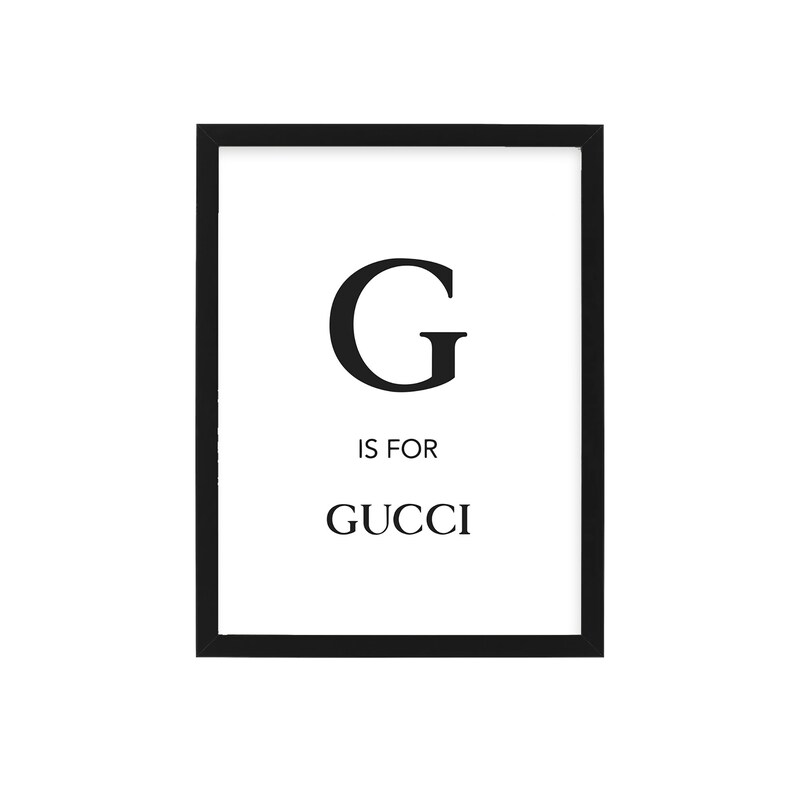 Gucci Print Gucci Wall Art Printable Wall Art Wall Art Etsy