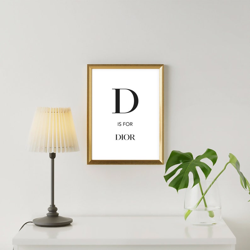 Dior Print Dior Wall Art Printable Wall Art Wall Art Etsy