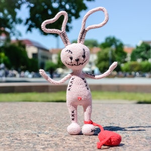 Crochet pattern: Voodoo bunny in love toy PDF Language English image 3