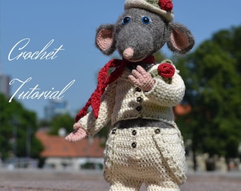 Crochet Doll Clothes Pattern: Mr. Valentino Outfit (PDF Pattern)