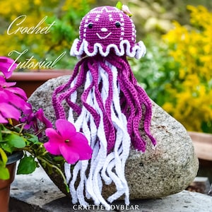 Crochet pattern:  Jellyfish toy PDF Language - English