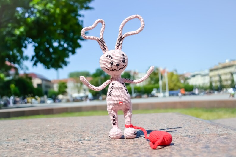Crochet pattern: Voodoo bunny in love toy PDF Language English image 7