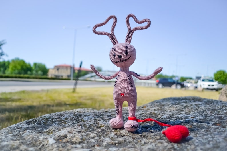 Crochet pattern: Voodoo bunny in love toy PDF Language English image 5