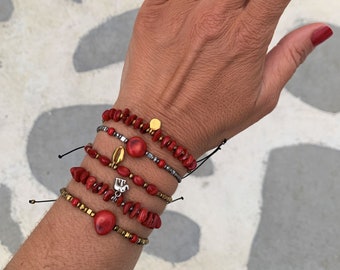 Antique Victorian Mediterranean Coral and Gold Filled Hinged