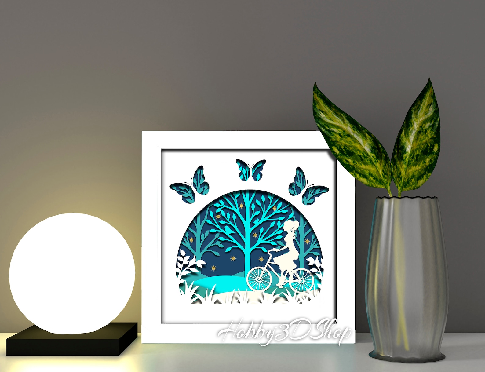 Shadow Box SVG Box Frame SVG Layered Paper Cut File Etsy