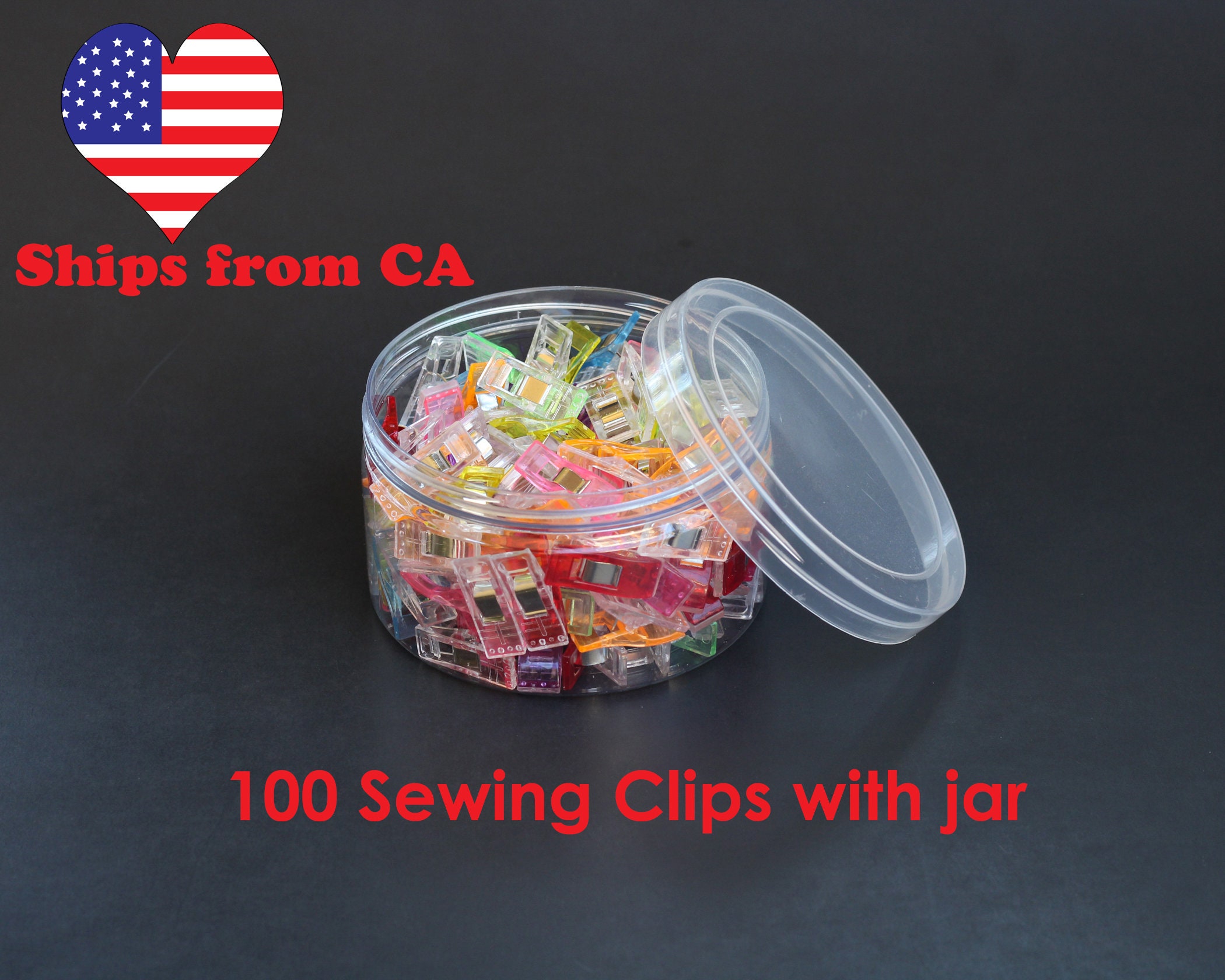 Plastic Sewing Clips, Quilting Clips, Sewing Notions 