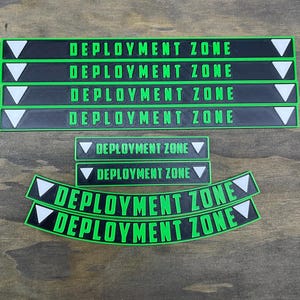 Deployment Zone Markers for use with 11th edition Grimdark Wargame