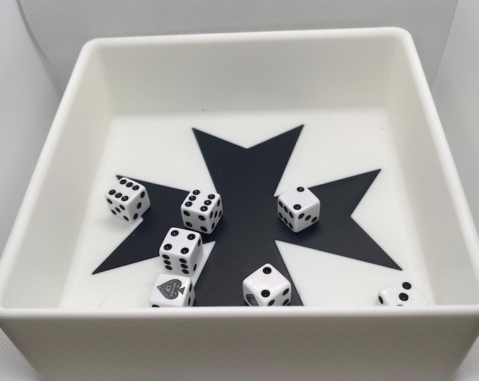 Featured listing image: Warhammer Custom Dice Tray: 40K, AOS, SW Faction Symbols