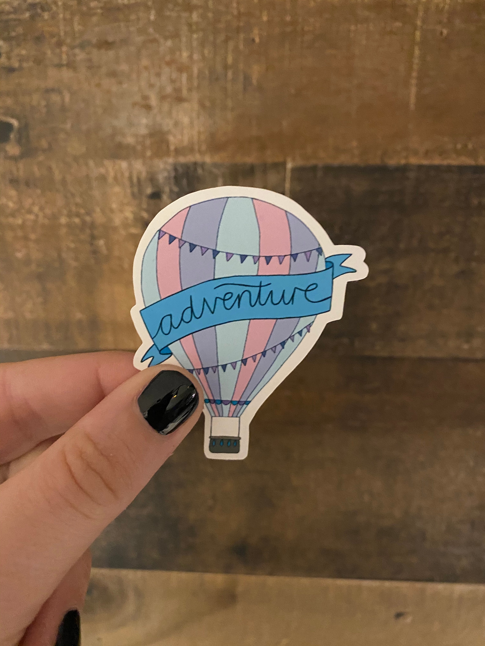 Hot Air Balloon Sticker Etsy